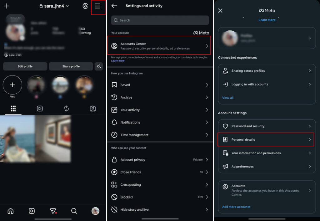 Instagram Account Center