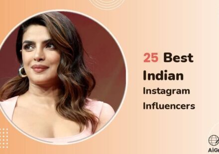Prianca Chopra as the cover image for the best Indian influencers on Instagram