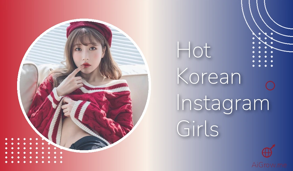 Korean woman in a red beret and off-shoulder red cable-knit sweater