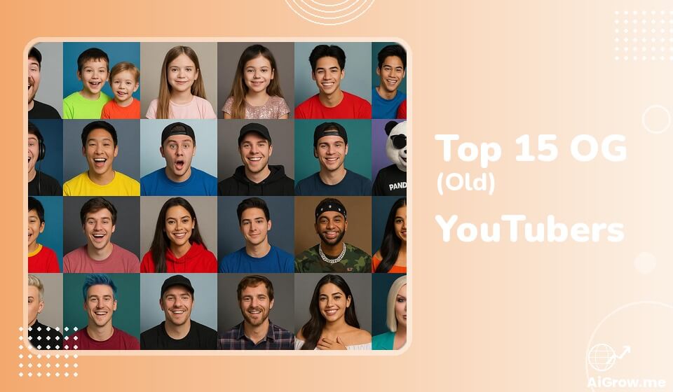 several Youtubers in different ages as the cover image for Old YouTubers article