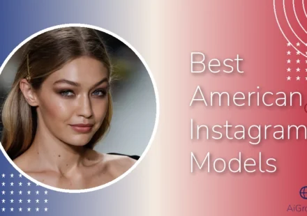 Feature image for "Best American Instagram Models" featuring Gigi Hadid on the runway with a gold hair pin and smoky eye makeup.