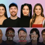 Feature image for 'Most Followed TikTok Accounts' with a collage of thirteen popular TikTok creators arranged in two rows