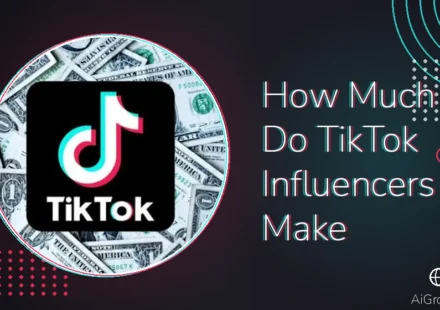 Feature image for 'How Much Do TikTok Influencers Make' with the TikTok logo on top of scattered US dollar bills.