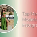 Top Mexican Instagram models, Ana Cheri posing in a green bikini and wrap skirt at a desert villa.