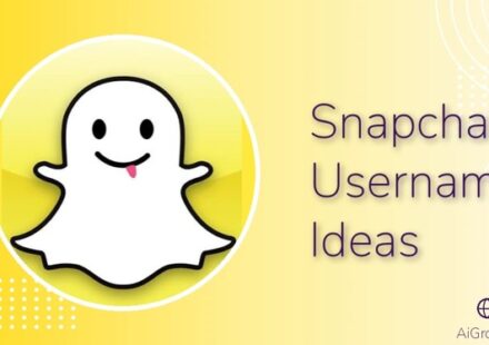 Feature image for 'Snapchat Username Ideas' with the Snapchat ghost mascot on a bright yellow background.