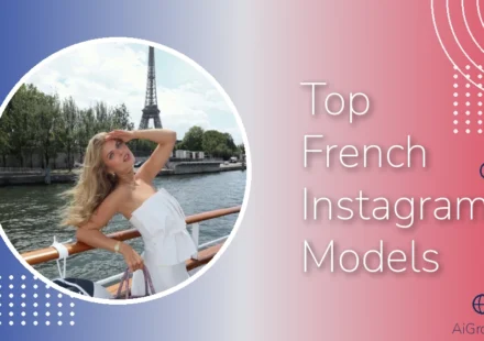 Feature image for 'Top French Instagram Models' with a blonde woman in a white top and Christian Dior bag posing on a boat with the Eiffel Tower behind her.