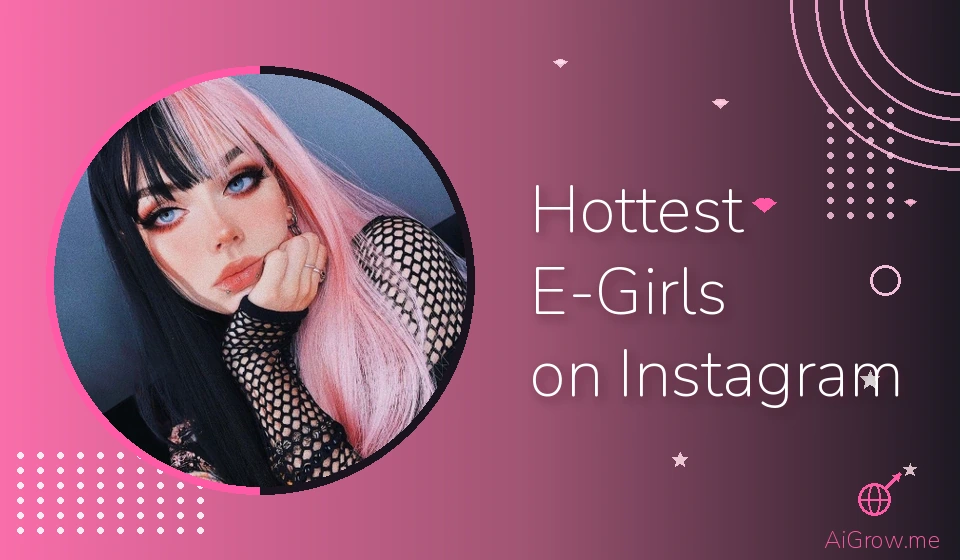 Alt e-girl with half-black half-pink hair and heavy alternative makeup posing for a selfie.