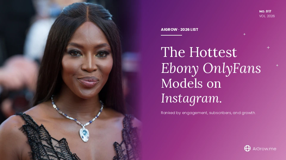 Hottest Ebony OnlyFans models on Instagram, Black model close-up portrait on royal purple magenta editorial background